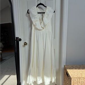 Reformation Reina White Maxi Dress